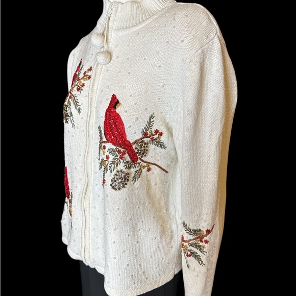 Ms.Lee Christmas sweater sequins & embroidered - Picture 3 of 5